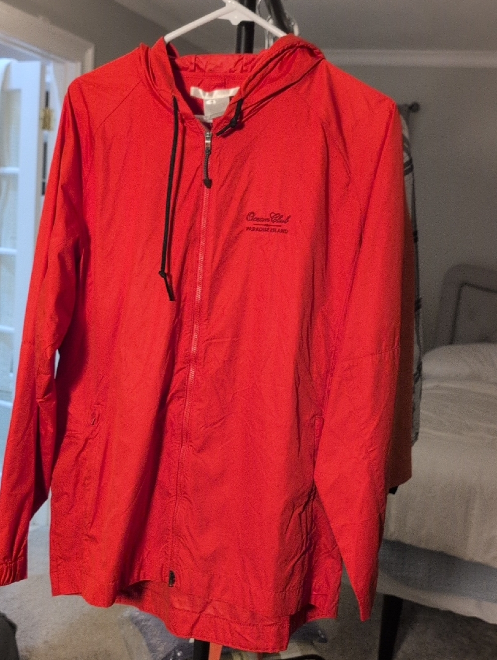 Nike Golf  Red Hooded Windbreaker Jacket
